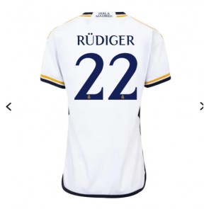 Real Madrid Antonio Rudiger #22 Replika Hjemmebanetrøje Dame 2023-24 Kortærmet